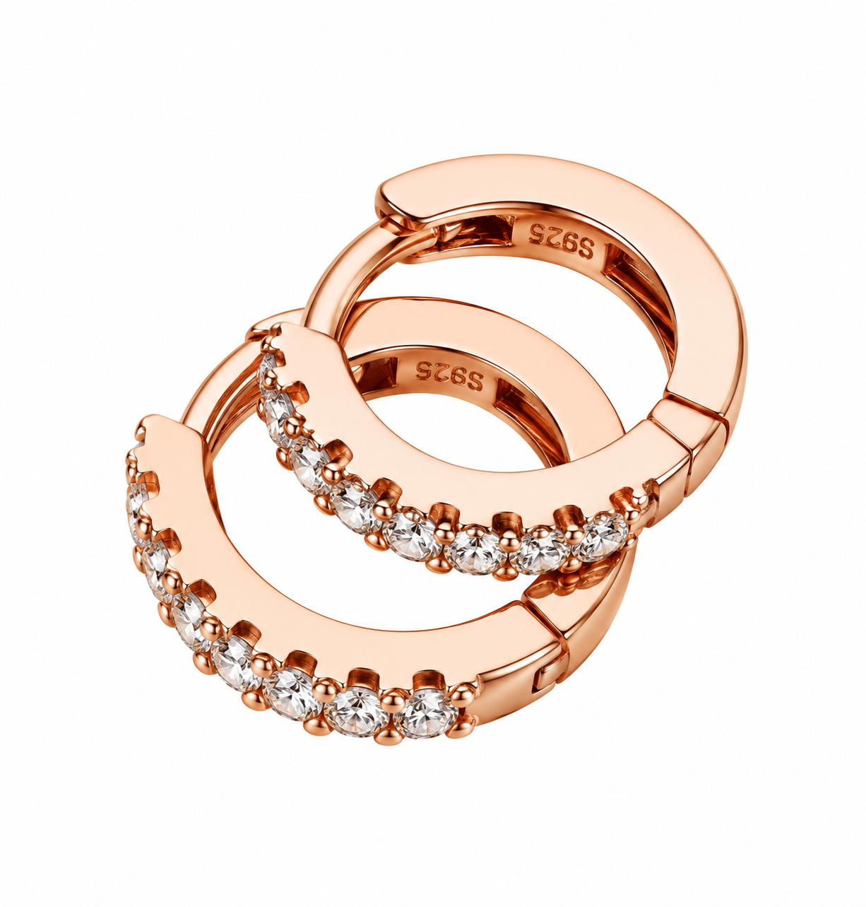 Arracadas Huggies Rosa