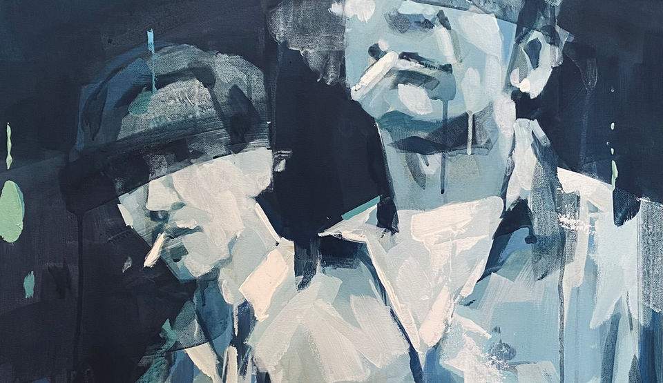 Two Brothers Vintage Painting