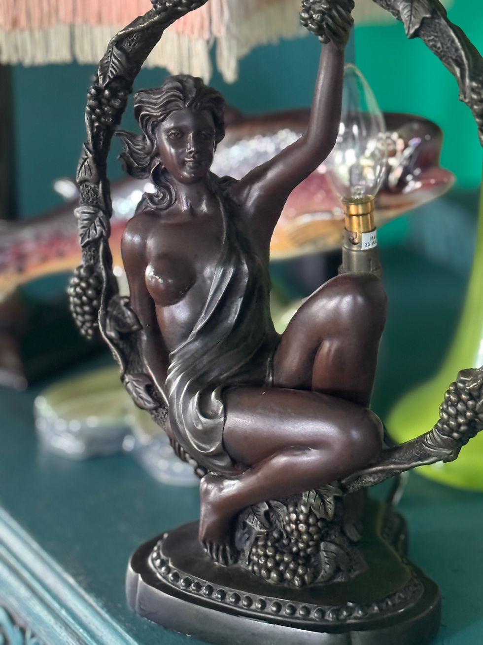 Thumbnail: Striking Art deco style lady lamp 