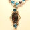 Thumbnail: Sterling Silver Bloodstone & Topaz Necklace