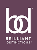 The grayish-purple Brilliant Distinctions logo
