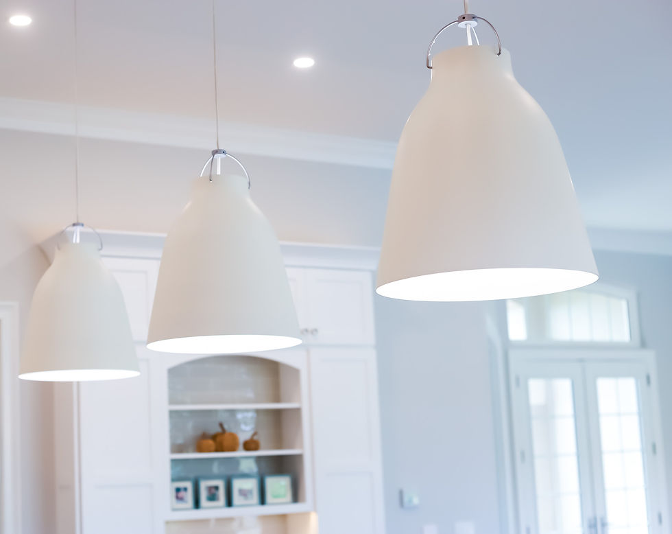 Pendant lights kitchen remodel by Girka Design Build