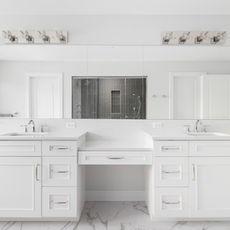 White bathroom remodel