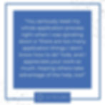 SLP Customer review of graduate application