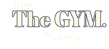Logo with the name of Just The Gym