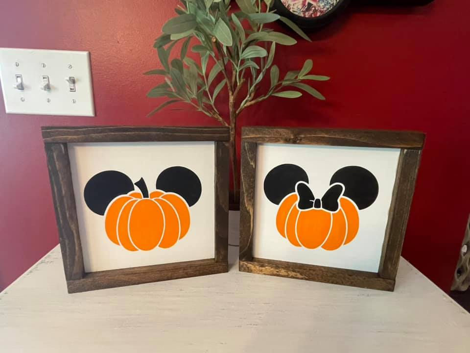 Thumbnail: Halloween Mouse signs set of 2