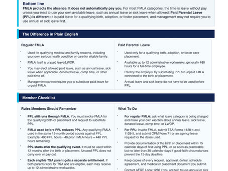 FMLA and Paid Parental Leave