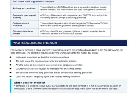 AFGE Legal Update