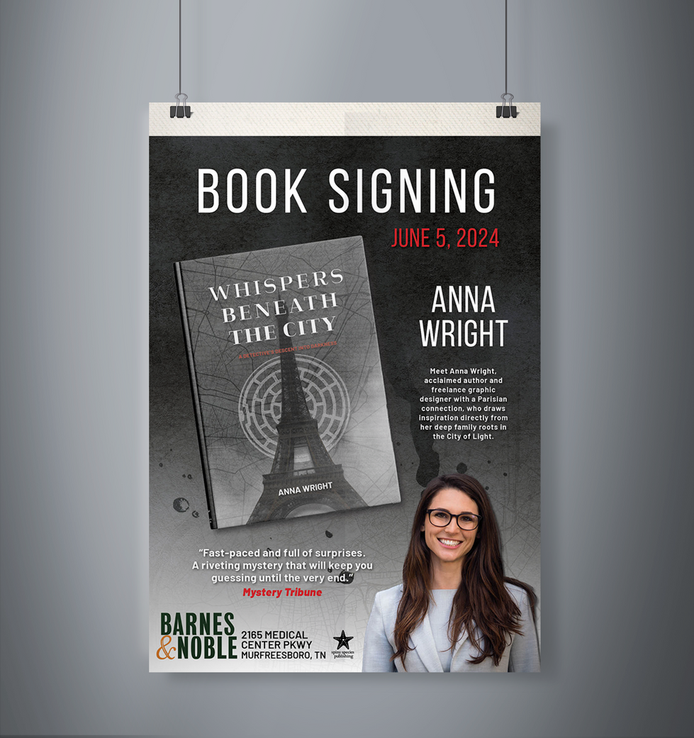 Book Signing Poster Mockup