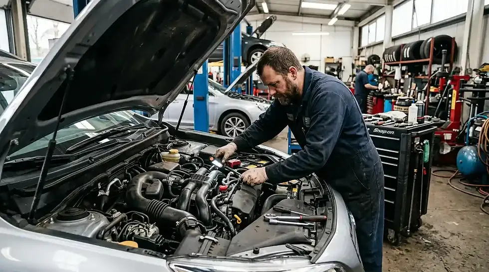 engine inspection and maintenance as part of complete engine tune up