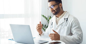 doctor talking to consultant