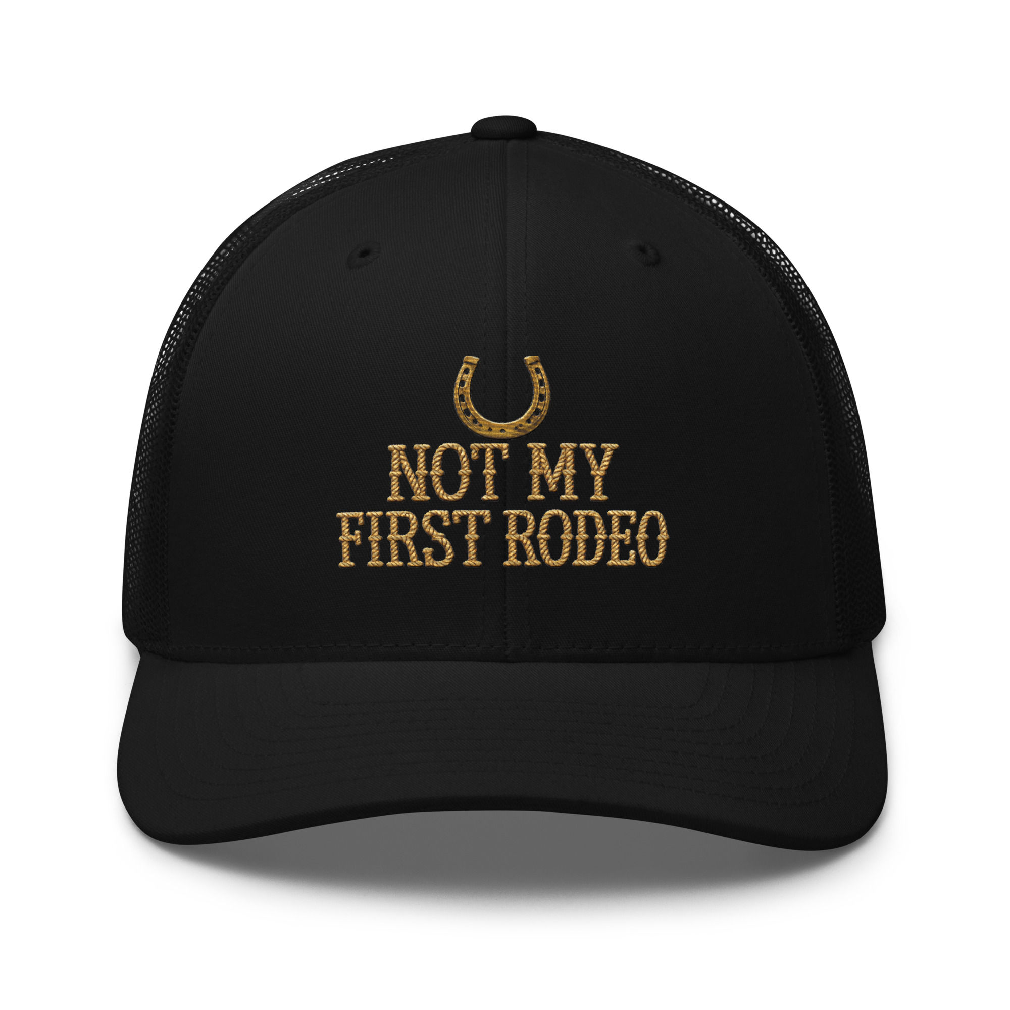 Not My First Rodeo Curved Baseball Cap (Mesh Back)