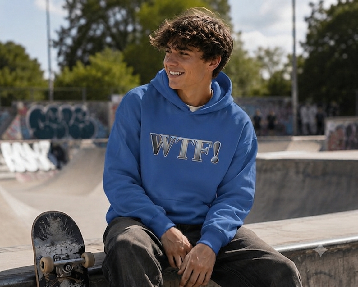 WTF! unisex hoodie.
