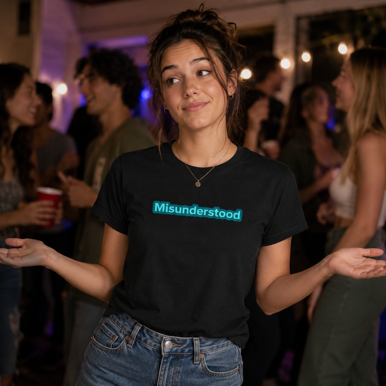 Misunderstood Round Neck Unisex T-Shirt
