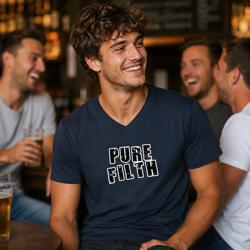 Pure Filth Unisex unisex v-neck t-shirt.