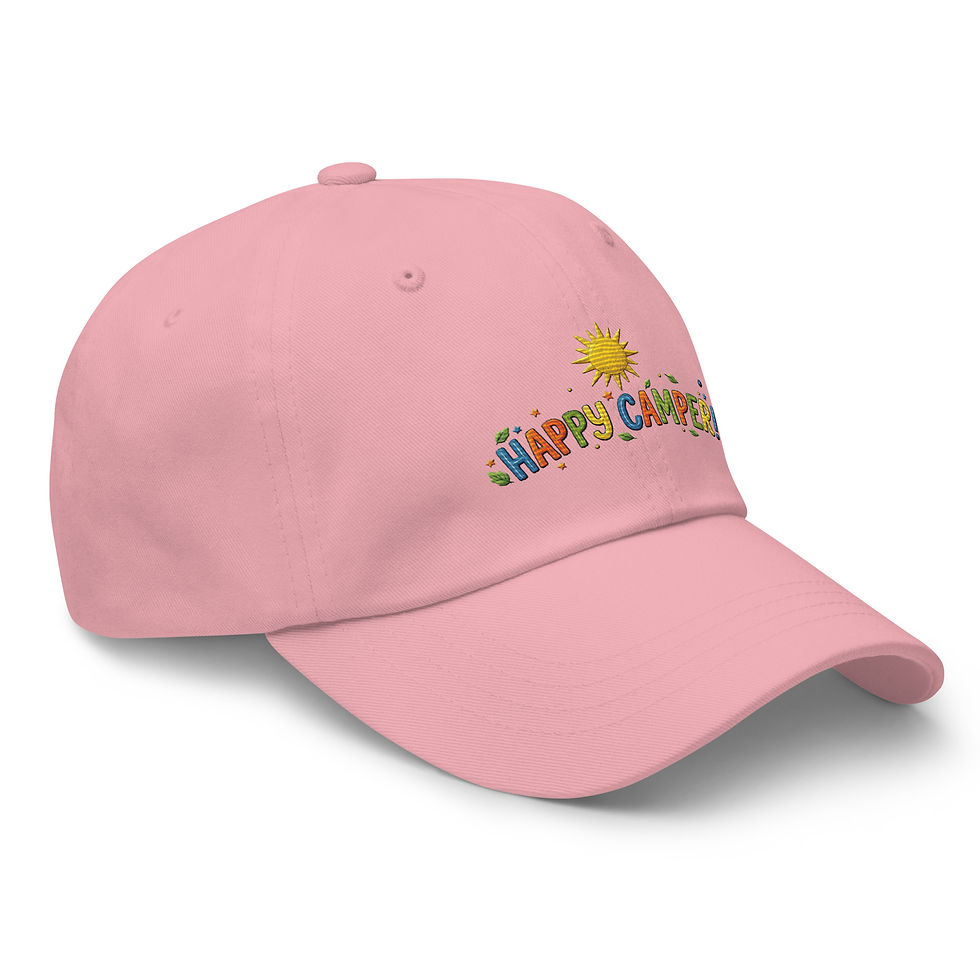 Thumbnail: Happy Camper Cotton Baseball Cap