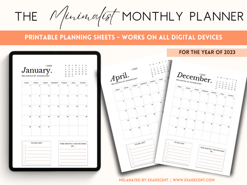 Aesthetic Monthly Calendar Printable | Kayla Sierra