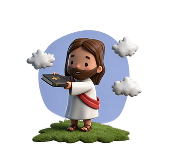 ilustração de jesus - juventude getsêmani
