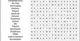 Maisie’s Word Search Competition for all Club Juniors (under 18’s)