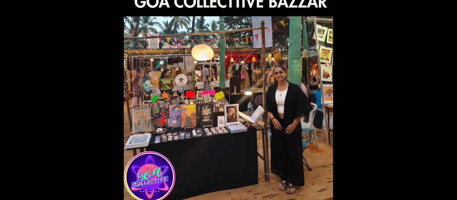 Art Pop Up at Goa Collective Bazaar at Hilltop, Anjuna.