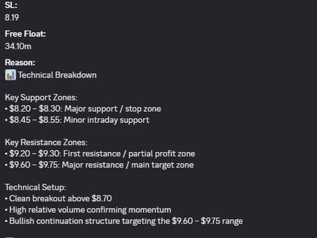 🎯🔥 $GDTC A1A Alert (day trade)
