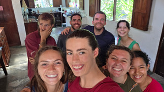 Whole gang for Easter Sunday brunch
