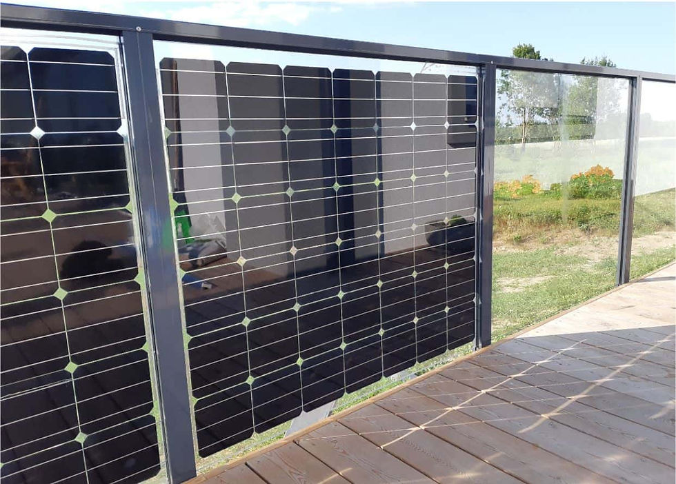 solar panel railing