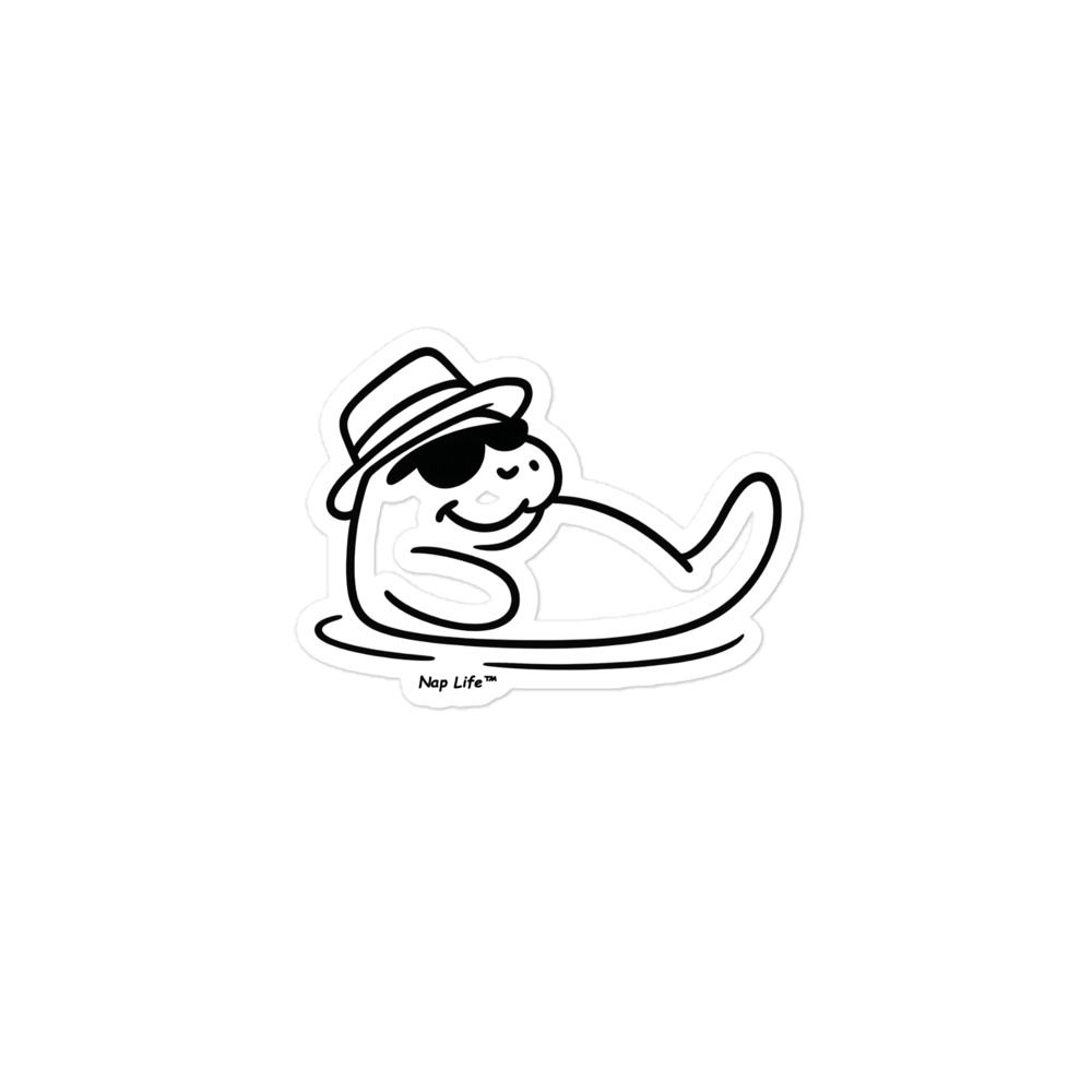 Manatee bubble-free sticker