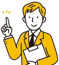 指さし男性