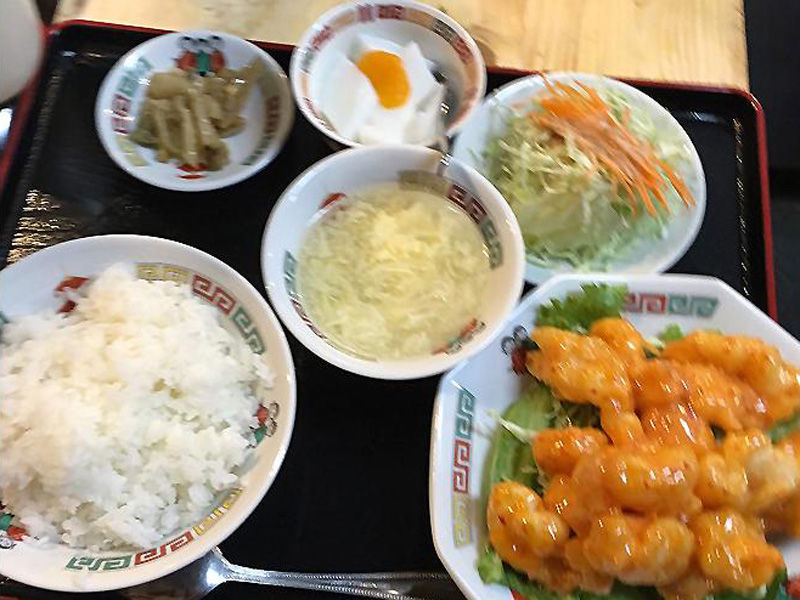 エビチリ定食