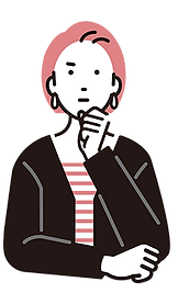 考える女性のイラスト