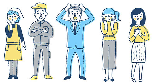 困った人たちイラスト