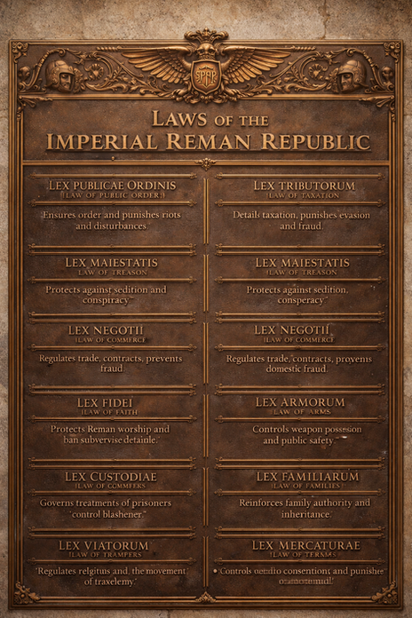 Laws of the Imperial Reman Republic