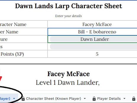 Dawn Lands Character maker