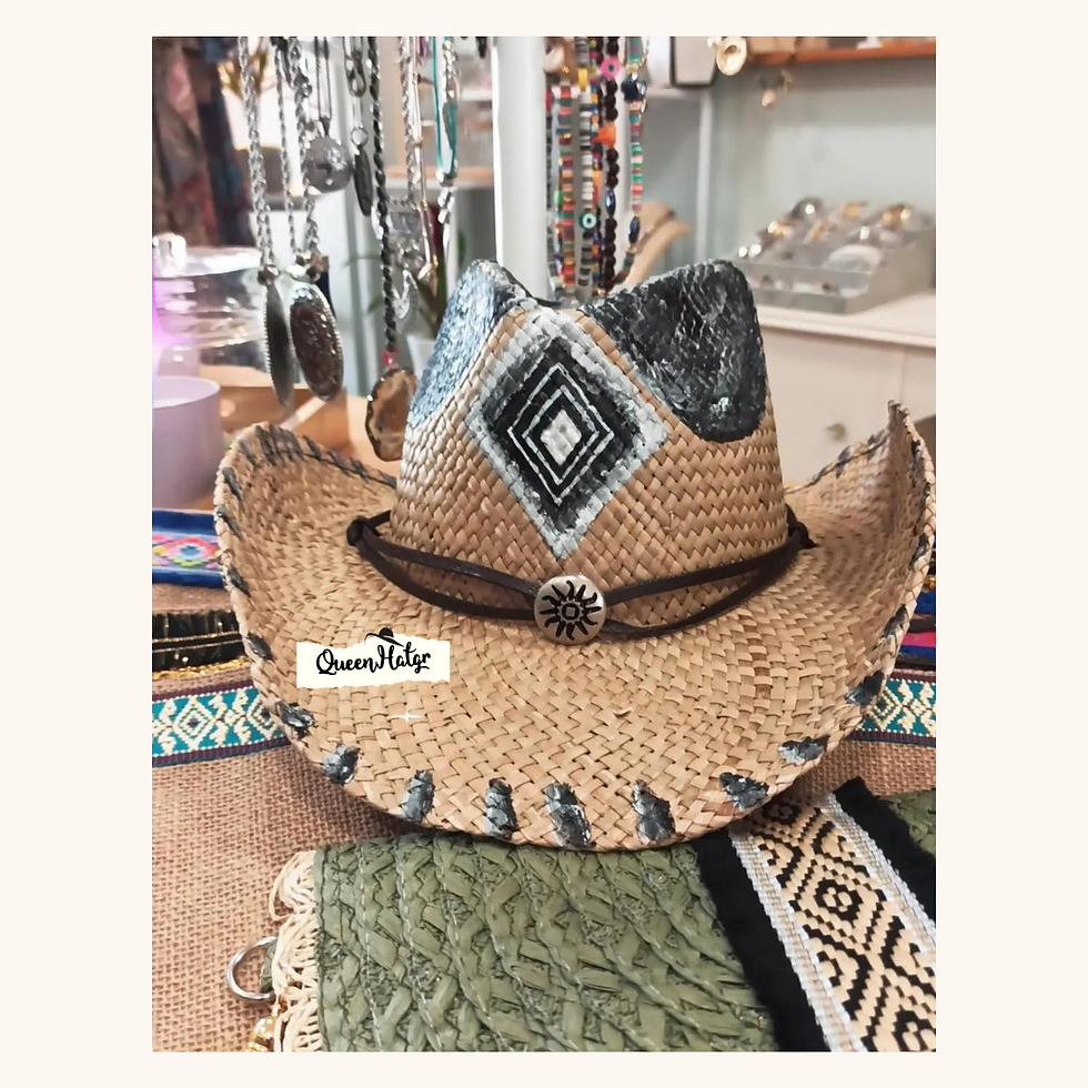 Thumbnail: Ψάθινο Καπέλο Cowboy Philip