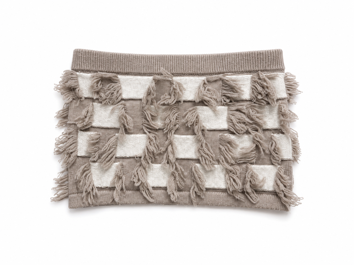 LATTICE SKIRT - IVORY