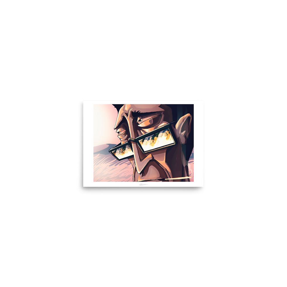 Thumbnail: Observant (poster of original illustration)