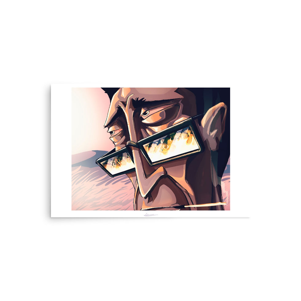 Thumbnail: Observant (poster of original illustration)