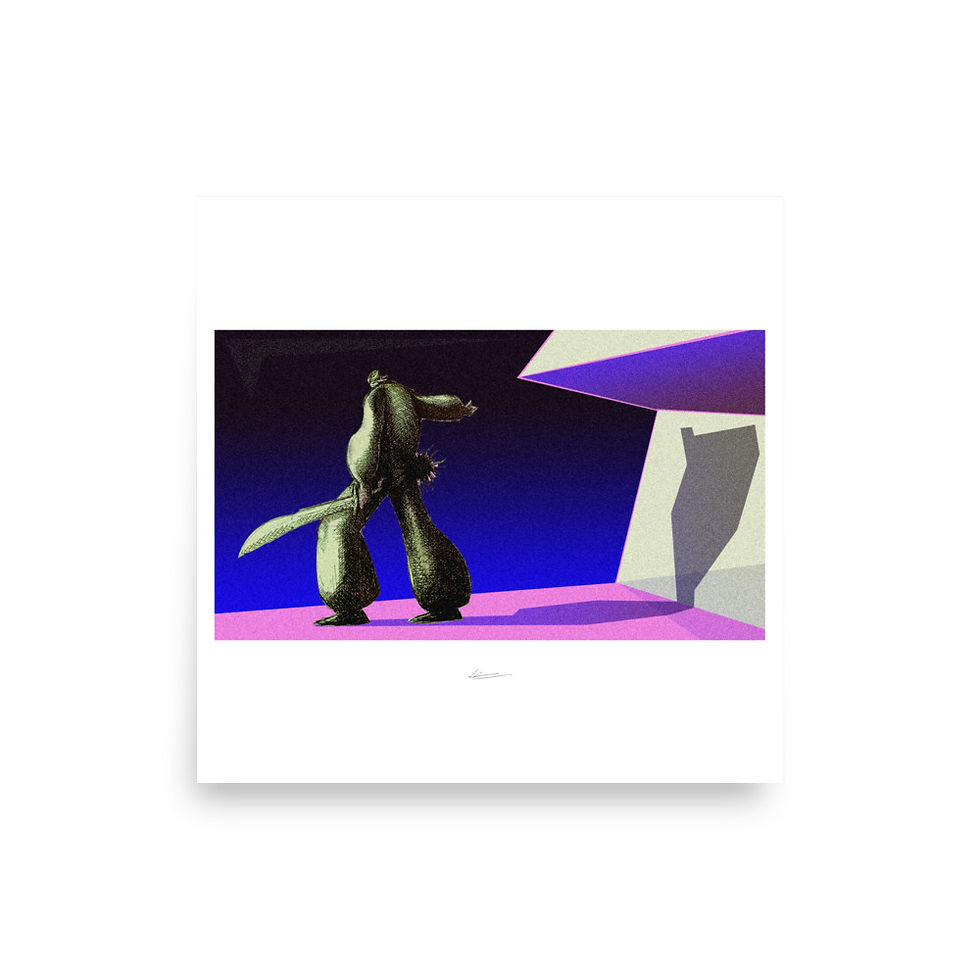 Thumbnail: Alone? (poster of original illustration)
