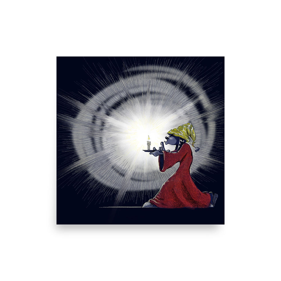 Thumbnail: Shush! (poster of full original illustration)