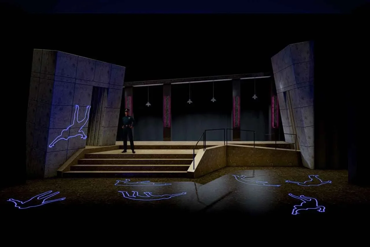 Urinetown scenic rendering by Brandon PT Davis