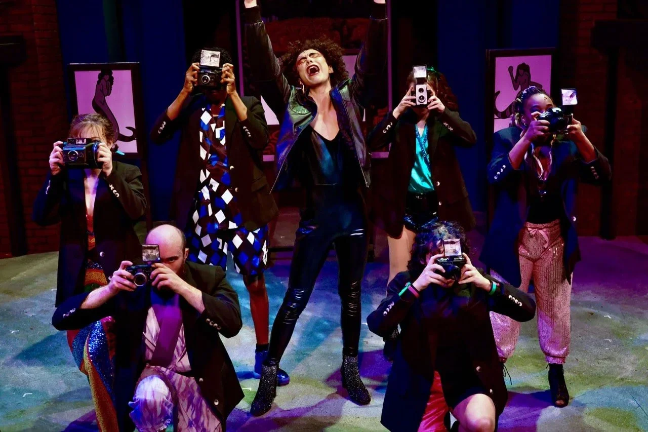 Head Over Heels performance image showing the set’s modular scene shifts.