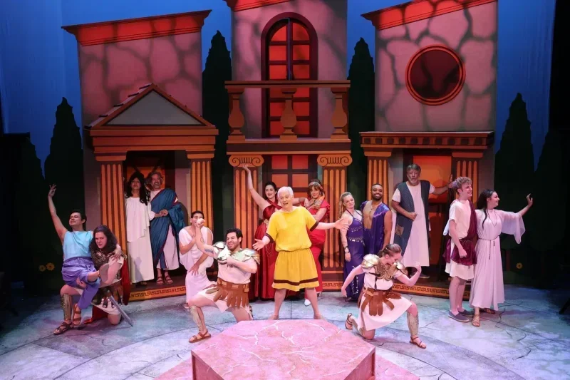 A Funny Thing Happened on the Way to the Forum scenic design