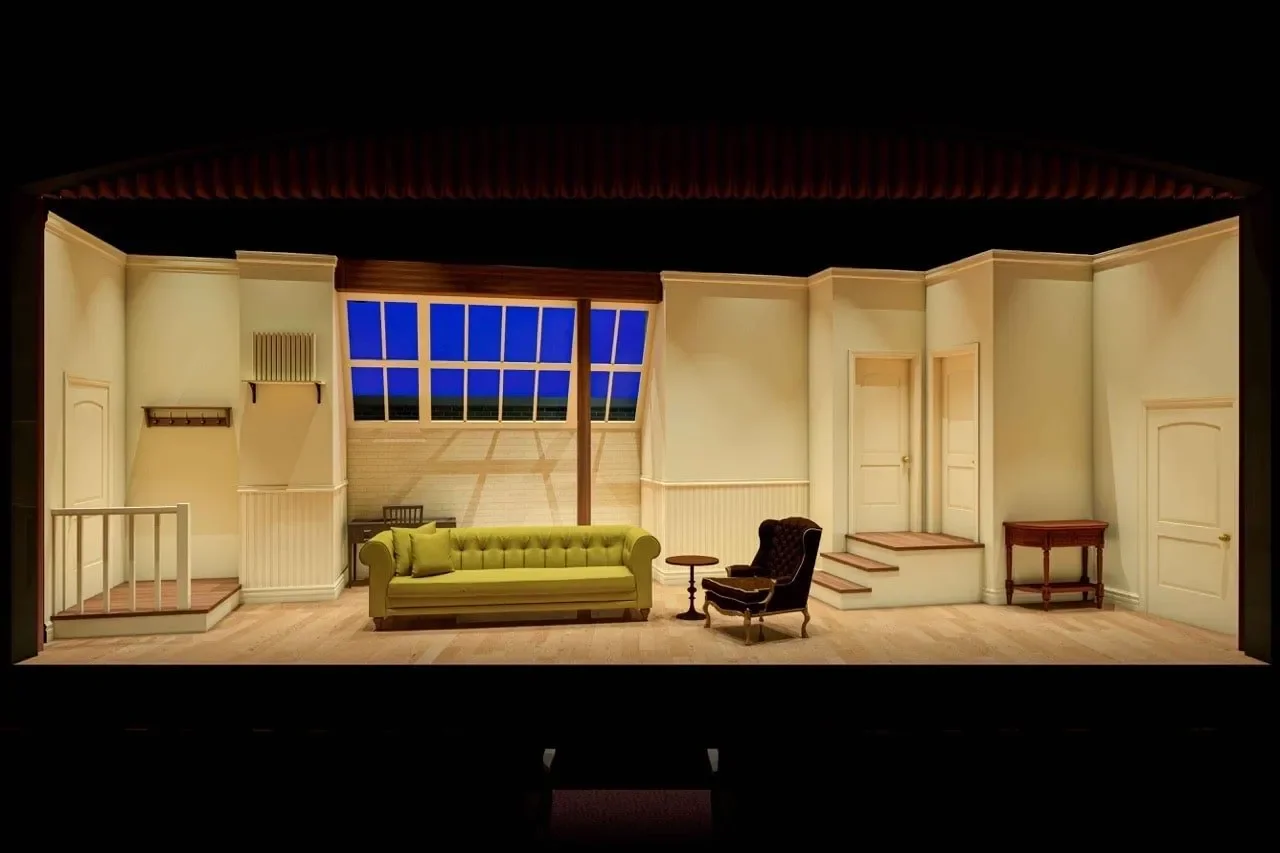 Rendering for Barefoot in the Park testing the walk-up apartment layout.