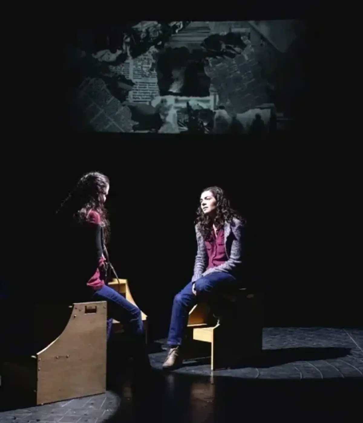 Production photograph for Parliament Square at University of California Irvine; scenic design by Brandon PT Davis.