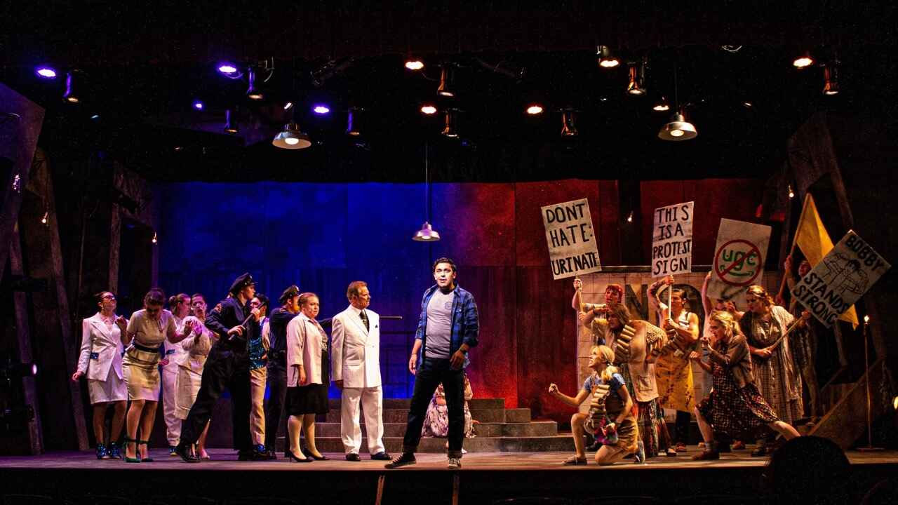 Urinetown scenic design