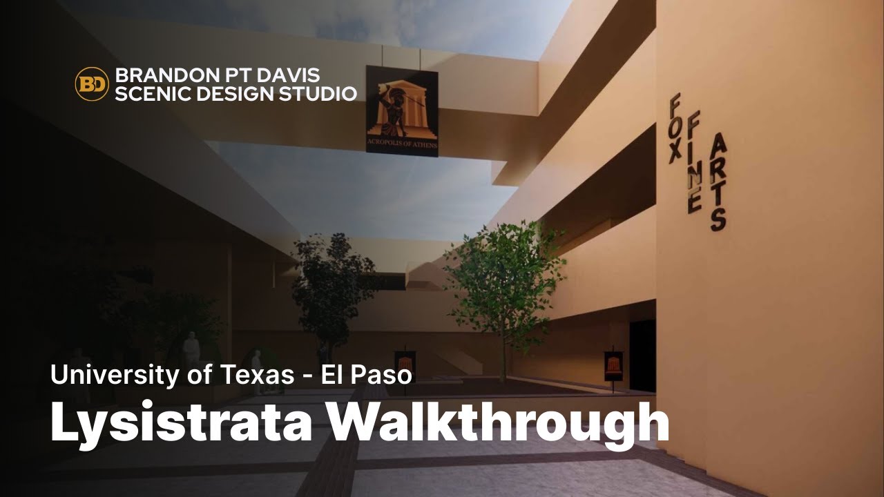 Lysistrata outdoor scenic design walkthrough video thumbnail