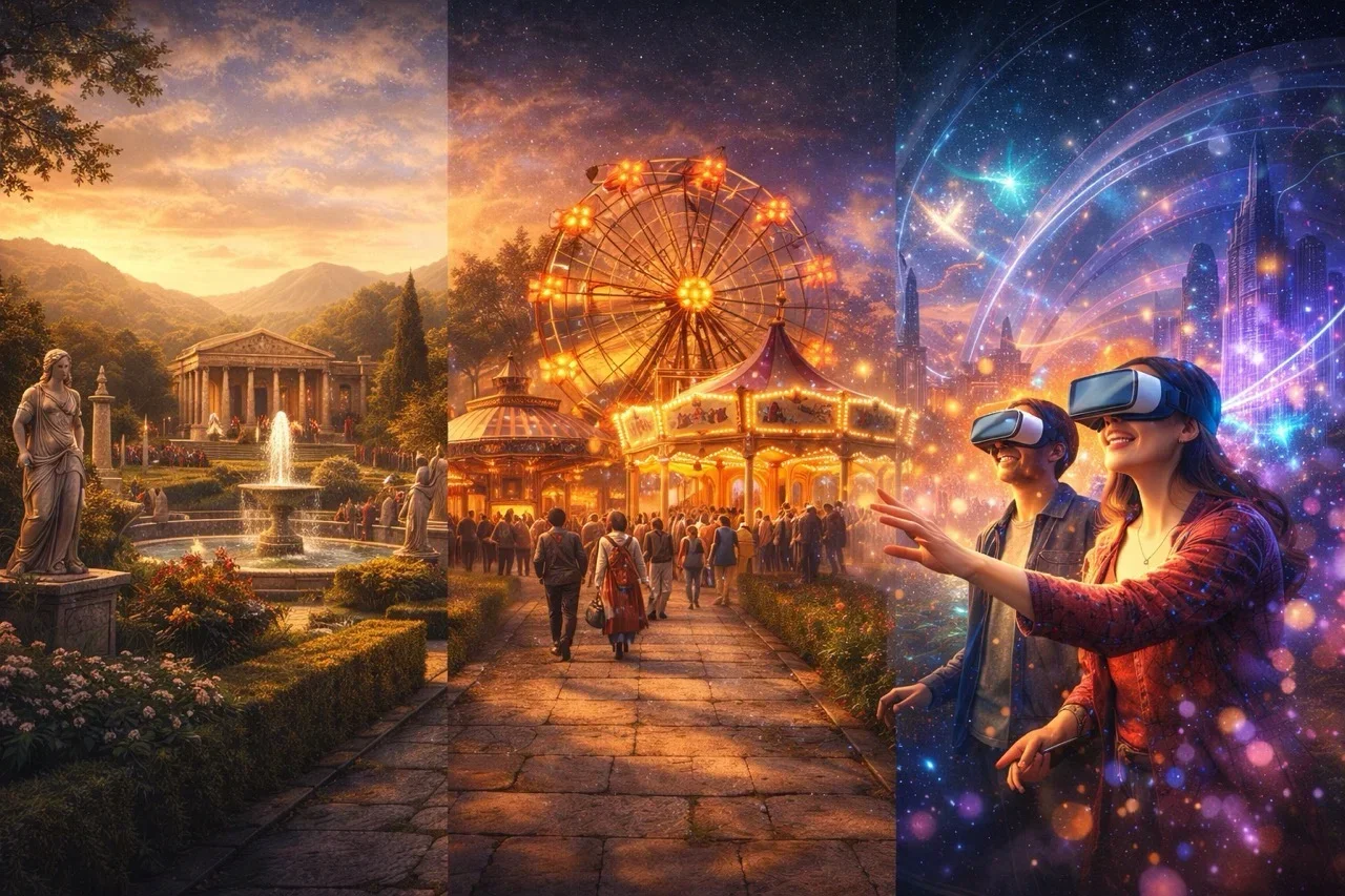 The Evolution of Themed Entertainment: From Ancient Gardens to Modern Immersive Experiences