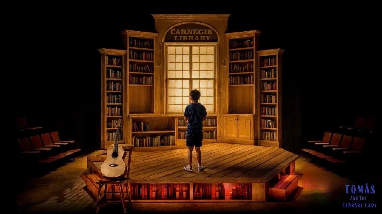 Tomás and the Library Lady scenic rendering by Brandon PT Davis