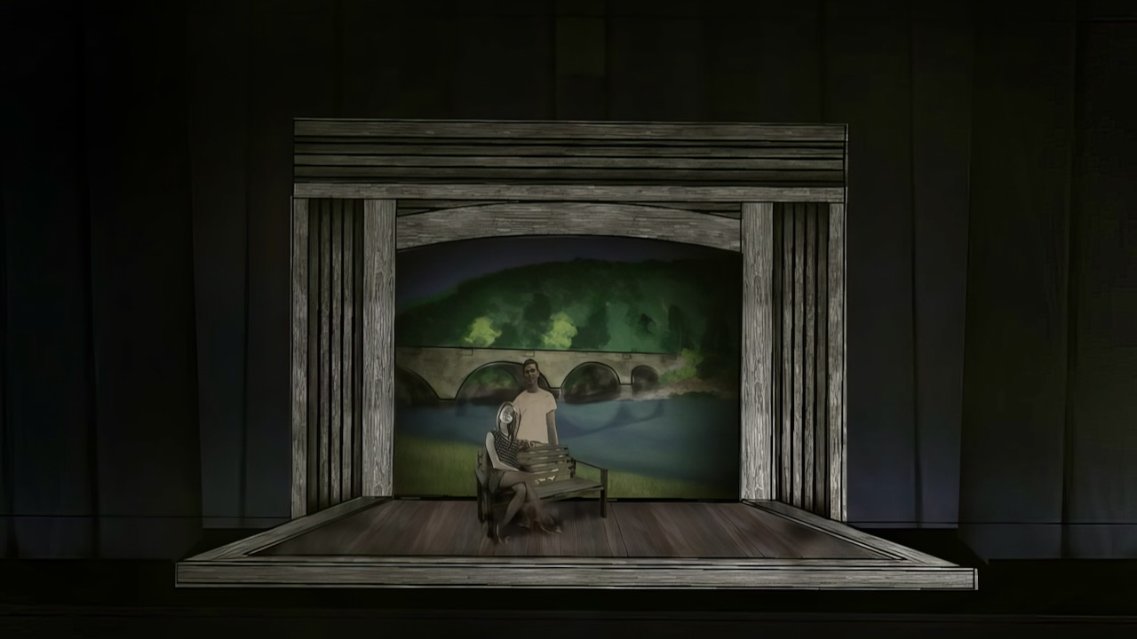 Final rendering for Last Train to Nibroc capturing the quiet, close scenic atmosphere.